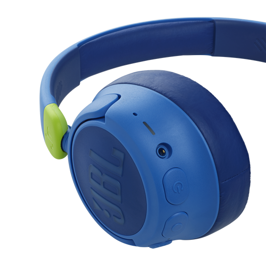 JBL JR 460NC - Blue - Wireless over-ear Noise Cancelling kids headphones - Detailshot 1